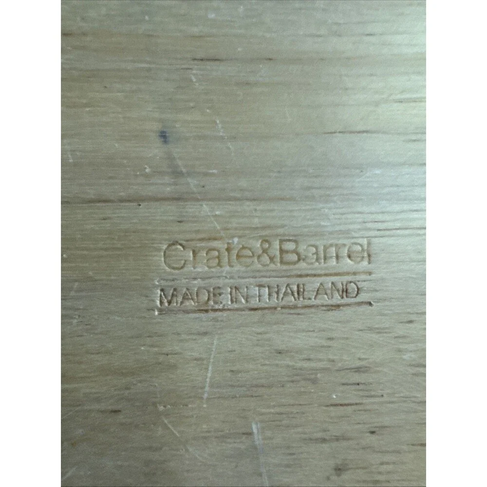 Crate & Barrel Wooden Chip‎ & Dip Set Snack Serving Tray